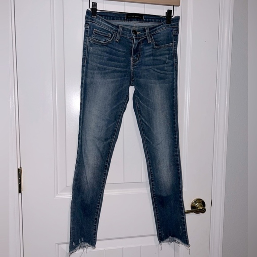 Flying Monkey Jean - Frayed pant legs - Distressed- Size 25
